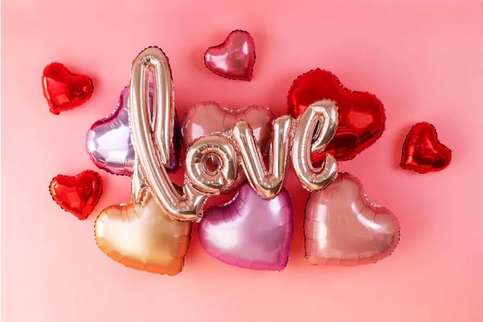 Red Valentine' Day Heart Foil Balloons 23cm 3 Pcs