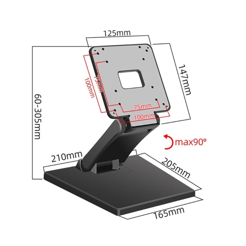 Suporte de Mesa Suporte de Mesa Dobrável Acessórios de Mesa para Escritório em Casa Suporte de Viagem Dormitório Faculdade Suporte de Monitor Portátil