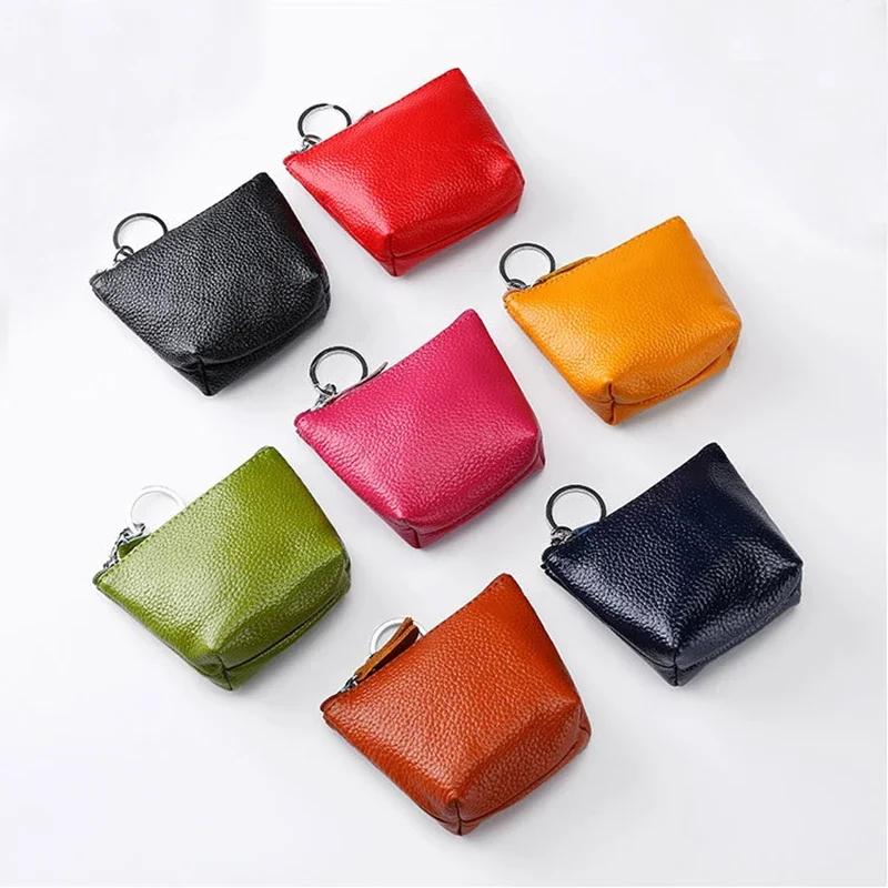 

Genuine Leather Coin Purse Women Wallet Mini Purse Zipper Coin Pouch Children s Pocket Wallets Key Bag Id Credit Card Holder