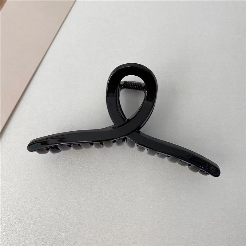 Transparent Handmade Shark Claw Hair Clip for DIY, Back of Head Use, Blank Base Clip