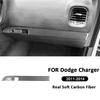 Carbon Fiber Car Co-Pilot Storage Box Panel Trim Strips Decoration Sticker For Dodge Charger 2011-2014 Auto Interior Accessories
