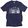 Fashion Funny Chess Player Game Board T Shirt Men Short-Sleeve Periodic Table Of Elements Summer T-shirt Soft Cotton Tee Tops