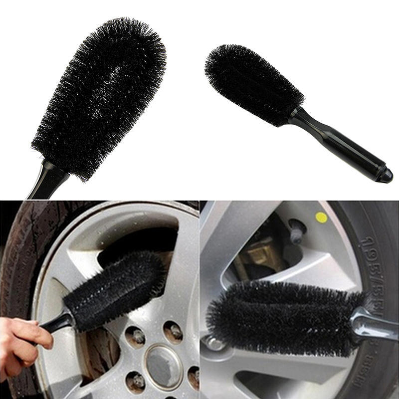 Wheel Tire Rim Scrub Brush Car Truck Motorcycle Bike Washing Cleaning Tool Handy