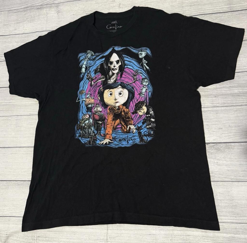 Coraline Movie Other Mother T-Shirt Laika Studios Stop Motion Animated Size XL