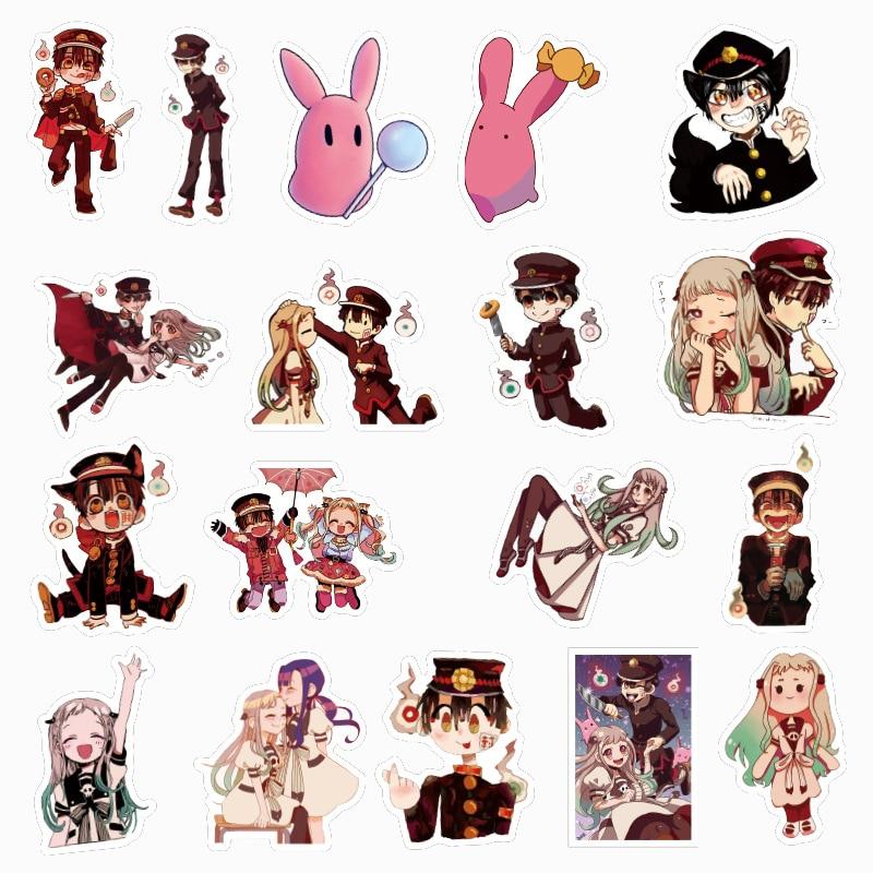50 Stück japanische Anime-Aufkleber „Toilette gebunden Hanako Kun“ für Sammelalbum, Koffer, Kühlschrank, Tagebuch, Cosplay, Graffiti, Kinderaufkleber