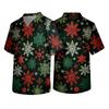 Men's Christmas Themed Caregiver Uniform for Holiday Work Wear