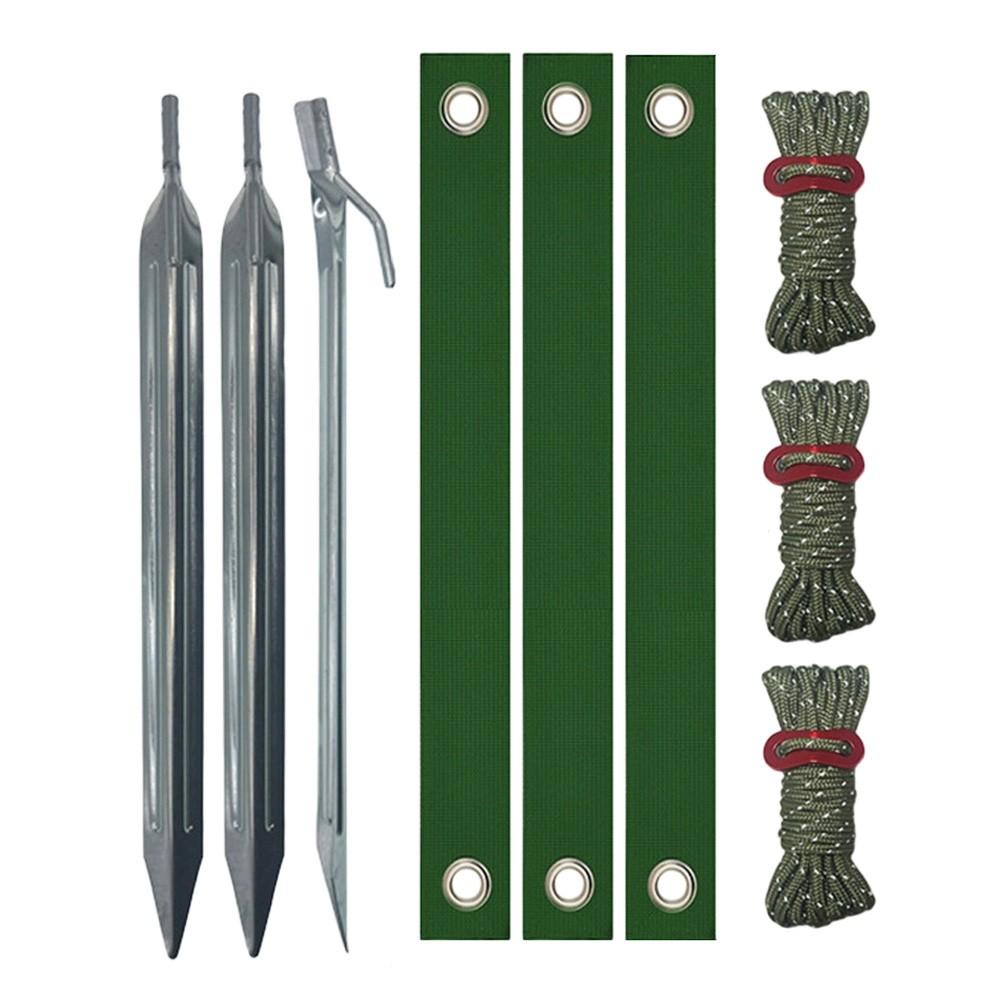 Cotton Rope Stump Support Kit Tree Staking Kit Iron Ground Spikes