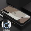 Creative Pattern Phone Case For Samsung Galaxy S26 Ultra S25 FE S24 S23 S22 Plus S21 FE Built-in Metal Plate Magnetic Silicone Cover
