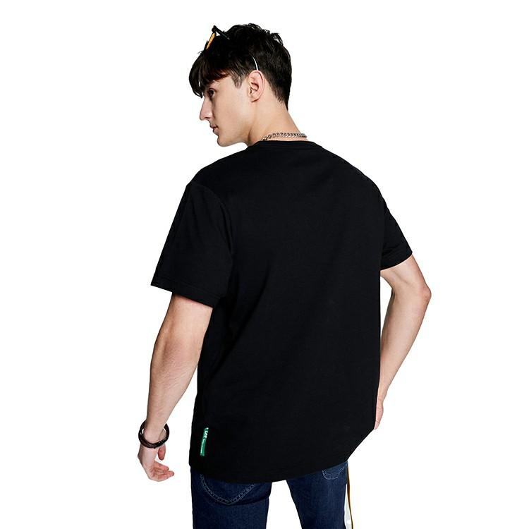 SS23 Solid Color Round Neck Short Sleeve T-Shirt Men tops Black LMT0045413RX00FK11000