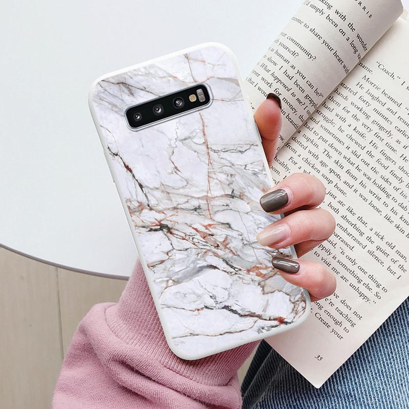 Color Luxury Marble Case For Samsung Galaxy S10 S 10 Plus S10E Fundas Soft TPU Protection Back Cover For Samsung S10 Shockproof