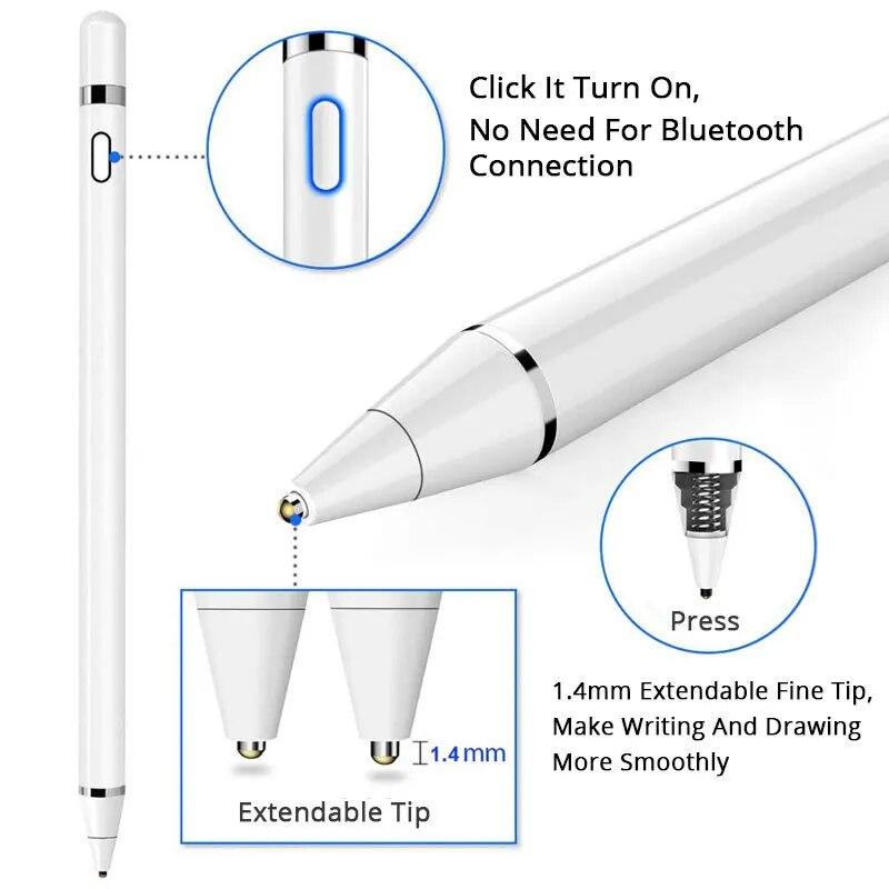 Universal-Eingabestift, Eingabestift für Apple iPad Pro 1 2 Air 3 4 Mini 5 6 iPhone Xiaomi Huawei Tablet IOS Android-Telefon Touch-Pen