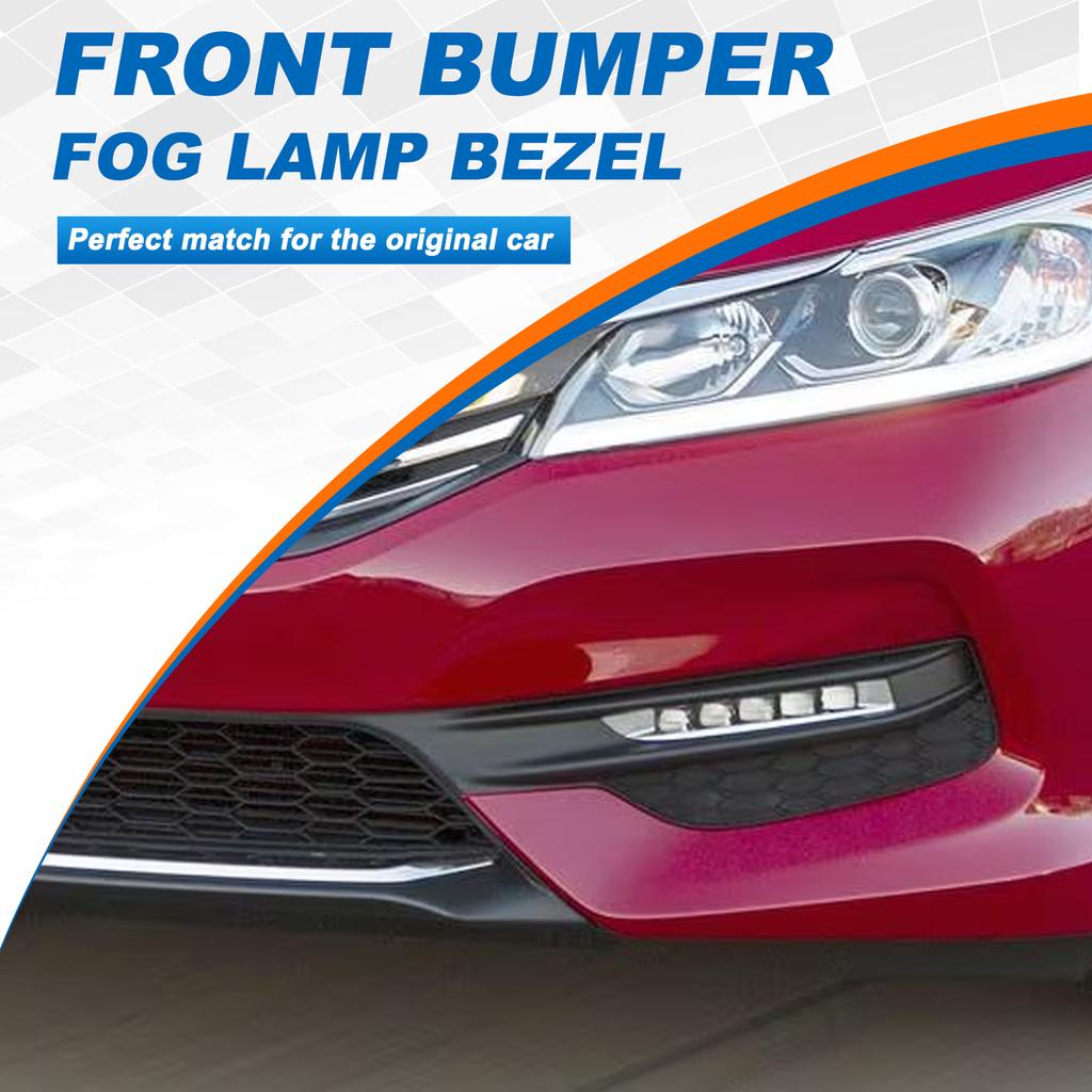Fog Light Grill Cover Frame Lamp Shade Under Front Bumper For Honda Accord Sedan 4 Door 2016 2017 71112-T2F-A61 71102-T2F-A61