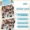 Korean Star Laser Sticker Pack - 50 Sheet DIY Stationery Decoration