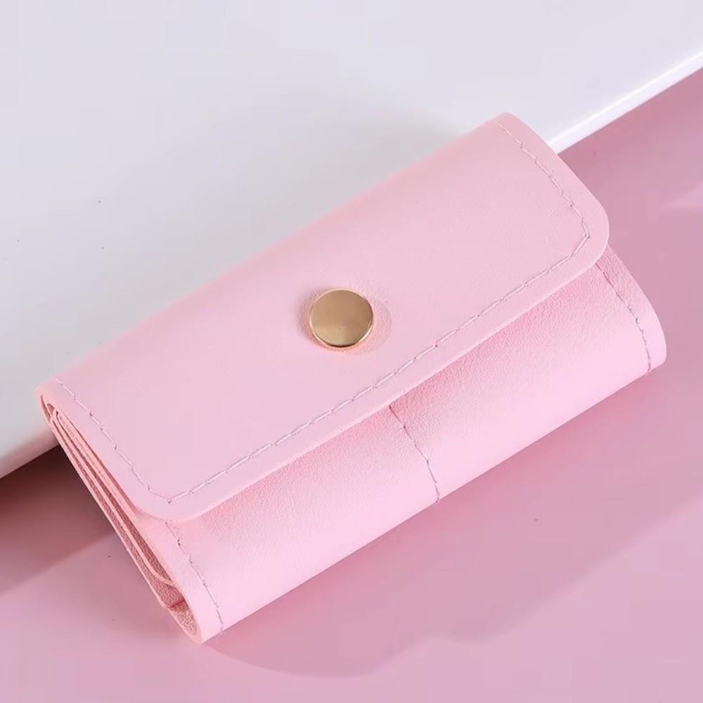 PU Portable Jewelry Roll Bag Wear-Resistant Portable Earrings Organizer  Necklace