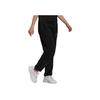Adidas Solid Color Lace-Up Casual Sports Pants Women Bottoms Black HM4872