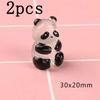 1-10pcs Glowing Panda Mini Figurines Miniature Panda Micro Landscape Ornament Glowing In Dark Miniature Flower Potted Decor