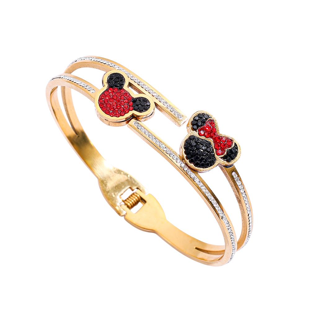 

Cartoon Anime Fashion Bangle Hollow Circle Button Cute Bracelet Jewelry Luxury for Fans Gifts