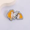 Shiba Inu Enamel Pins Funny Bonk! Dog Memes Brooches Lapel Badges Cartoon Puppy Animals Jewelry Gift for Friends