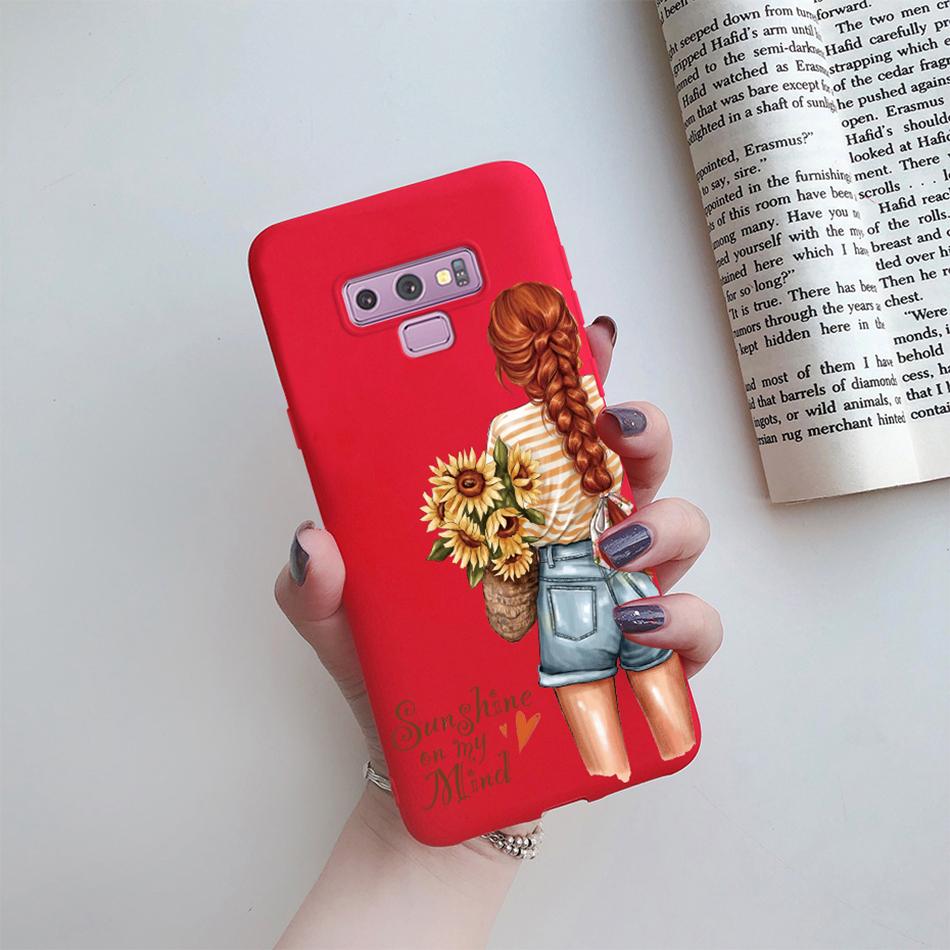 For Samsung Galaxy Note 9 Case Cover Cute Cat Cartoon silicon Back Cover TPU Funda For Samsung Galaxy Note 9 Note9 Phone Case
