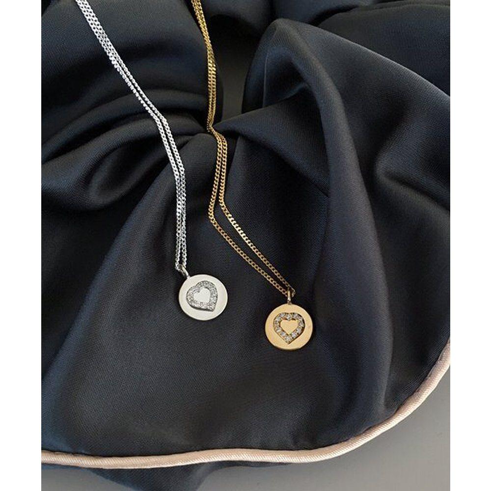 (Silver925) Twinkle Heart Necklace