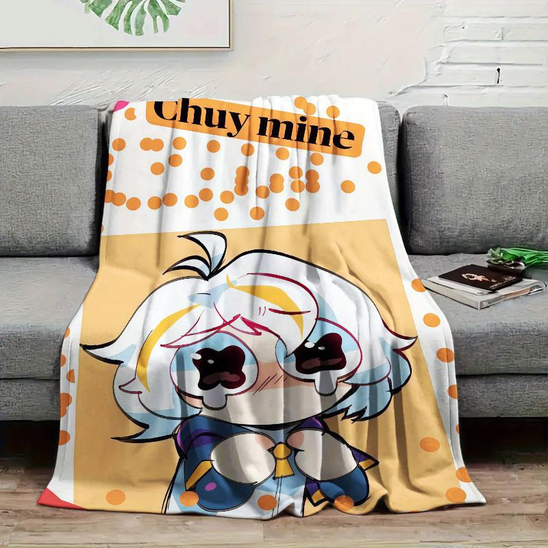 

1Pc ChuyMine Print Flannel Blanket, High quality Comfortable for All Seasons, Home Decor, Warmth and Comfort, Perfect for Christmas Gifts 130cm x 150cm