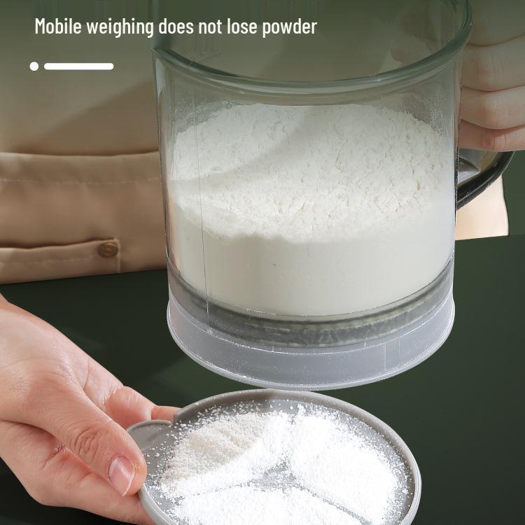 Semi-Automatic Handheld Flour Sifter & Cake Strainer