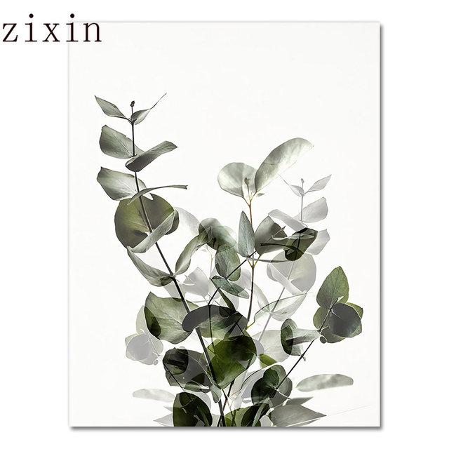

Зеленые листья растений, плакат с принтом эвкалипта, холст, картина, настенная художественная картина для гостиной, оптимистичная цитата, украшение дома 21*30cm