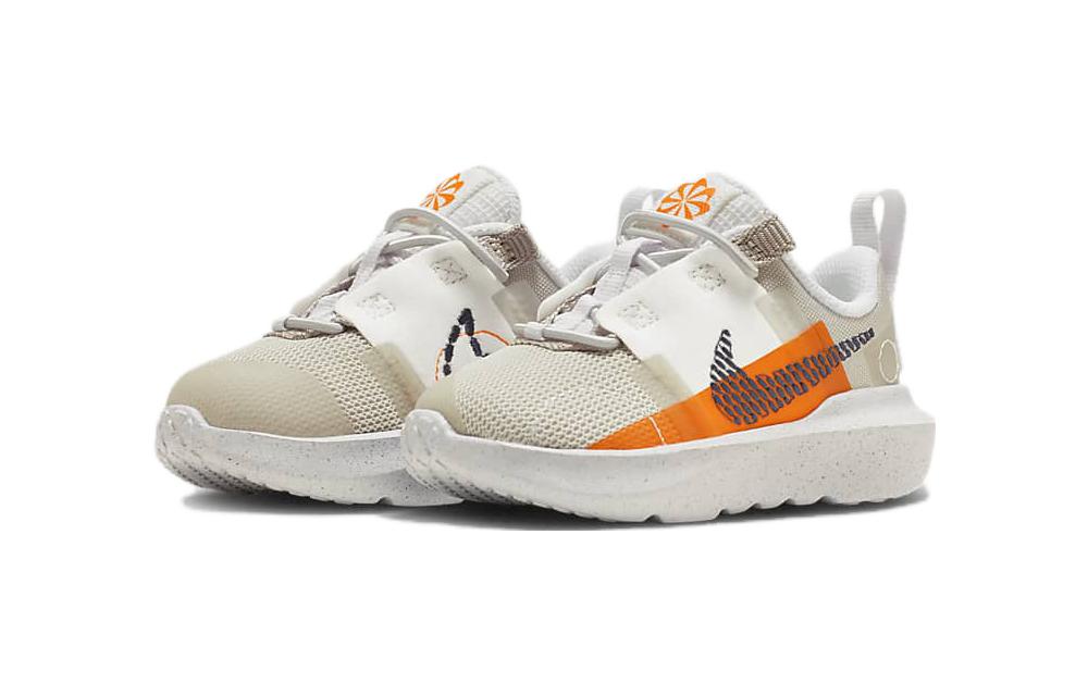 Nike Crater Impact TD Slip Resistant Anti Kick Low Top Baby & Toddler Shoes White Orange Infant And Toddler DB3553-202