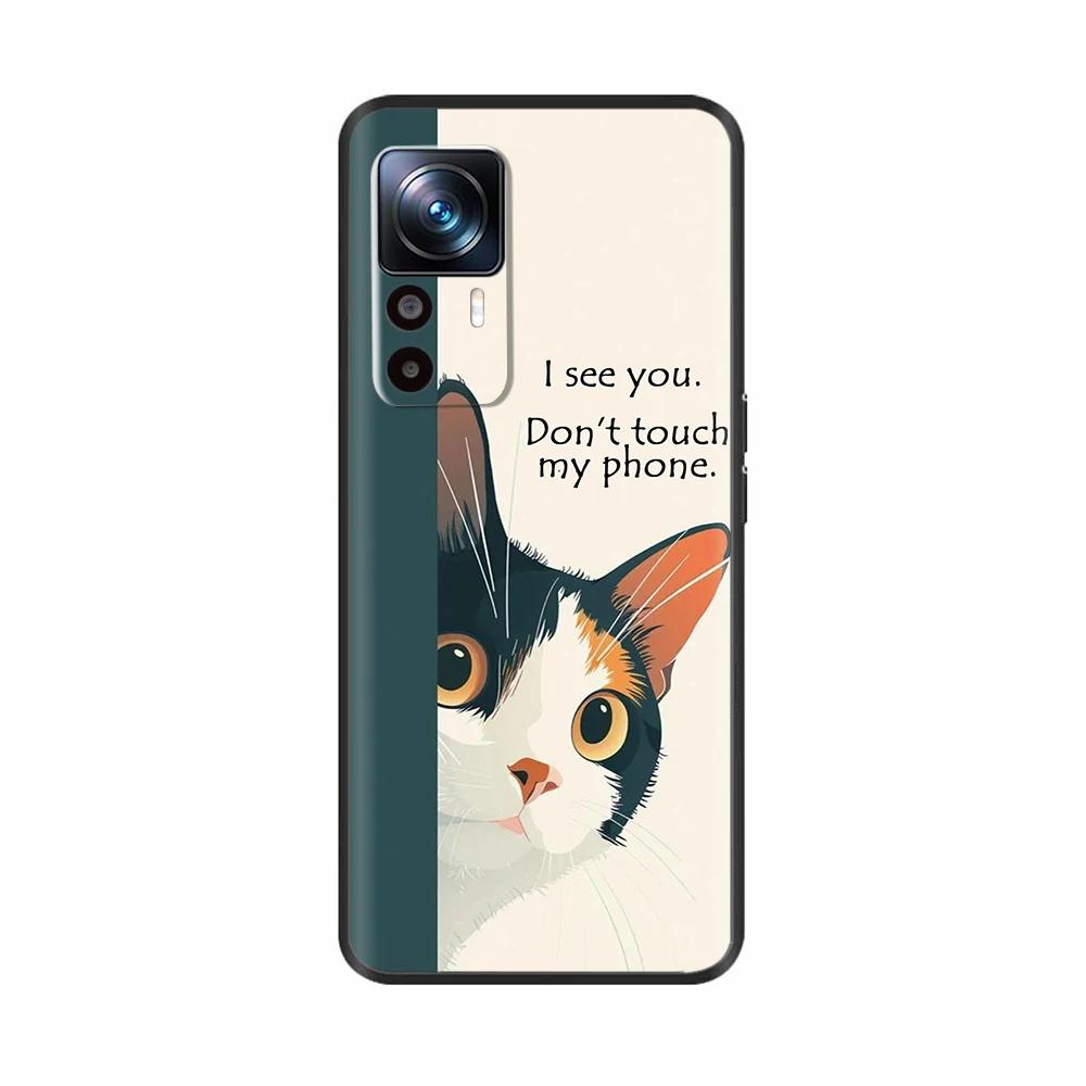 Silicone Matte Durable Back Cover For Xiaomi Mi 12T Pro Cartoon Protection Shell Phone Case For Xiaomi Mi12 12T Pro 12s Fundas