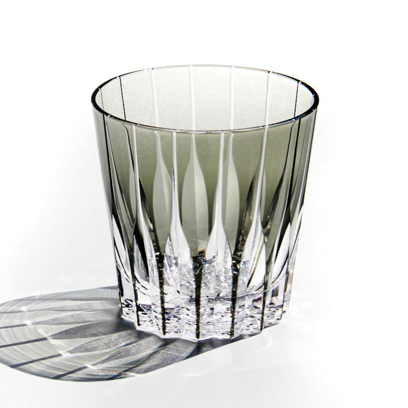 

Japan Edo Kiriko Crystal Old Fashioned Glass Top Level Kagami Asterism Engrave Whisky Snifter Brandy Tumbler Starburst Wine Cup 300ml