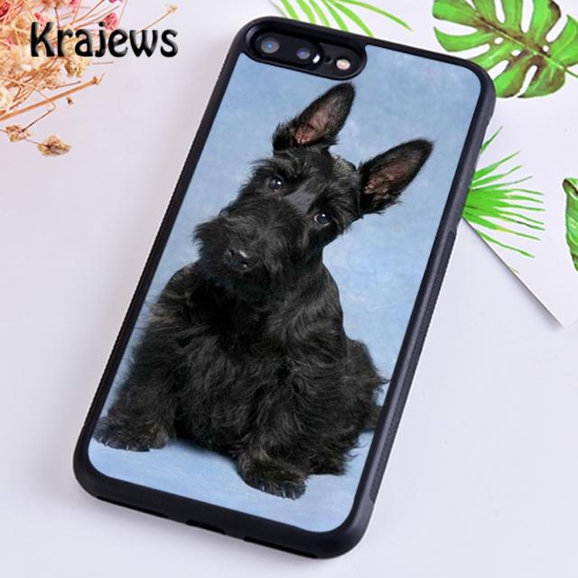 Krajews Black Scottish Terrier Dog Puppy Phone Case Cover For iPhone 17 Air 16 15 14 plus 11 12 13 pro max Fundas