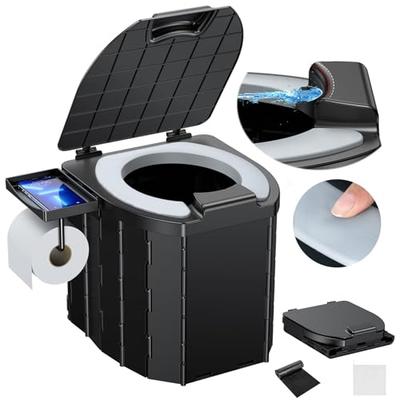 Portable Portable Toilet with a 200kg Weight Capacity, Emergency Toilet, Foldable, for Cars, Disaster Preparedness, Camping, and Emergency Supplies, I