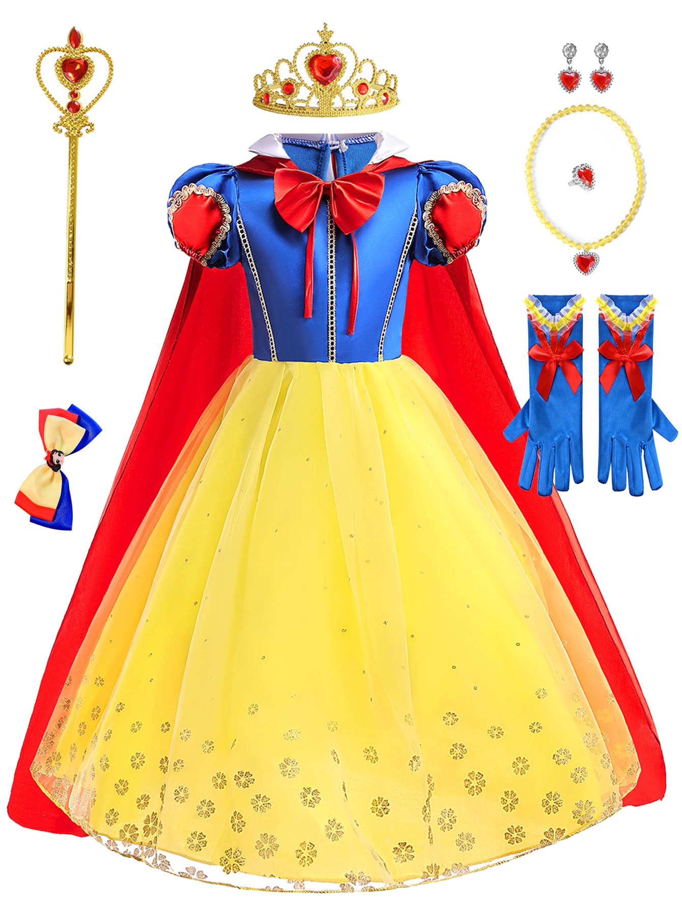 

Snow White Dress, Kids Cosplay, Girls Dress, Cosplay Costume, Halloween, Event, Princess Dress, Birthday Gift [Used]