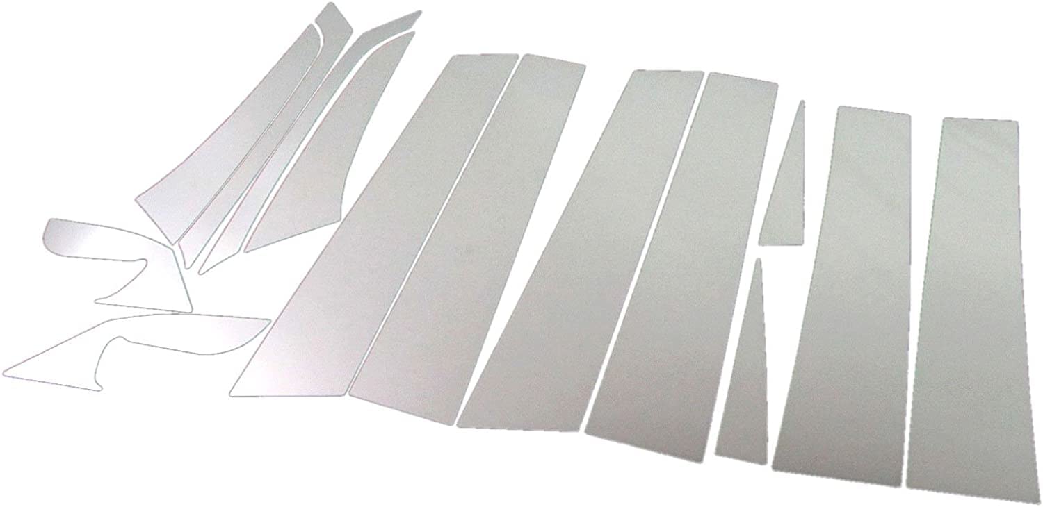 

BRIGHTZ Biante CC Series Super Mirror Stainless Steel Plated Pillar Panels No Visor Required 14PC [PIL-SIL-286]