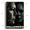 Halloween Movie Decorative Plaque Tin Metal Retro Sign Cinema Cafe Bar Decoration Poster Board Modern Home Wall Decor Aesthetic
