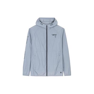 Training Series Letter Zipper Hooded Lightweight Sports Jacket Men Jackets Storm-Gray 152427611-2