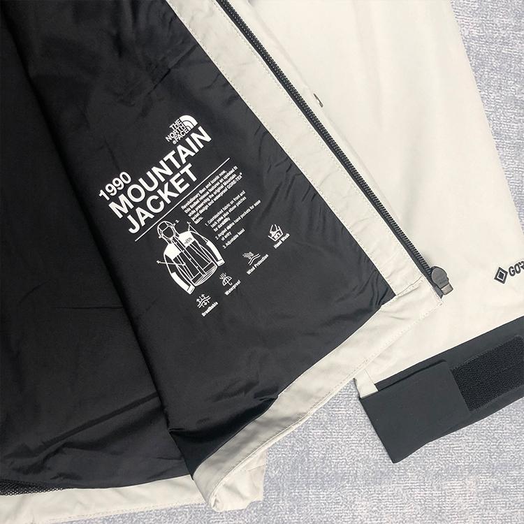 THE NORTH FACE 1990 Waterproof And Windproof Windbreaker Jacket Unisex Light Gray NI2GN41E