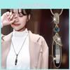 Elegant Long Water Droplet Necklace For Women In Stylish Geometric Design