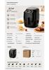 Household 4L Large Capacity Touch Screen Air Fryer