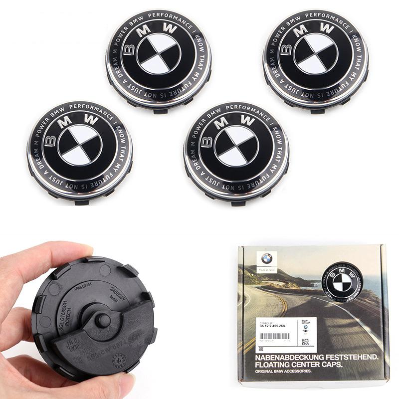 4pcs 56mm 68mm Car Floating Wheel Center Caps for BMW E36 E46 E90 E39 E60 F10 F30 X3 X5 X6 G20 G30 M3 M4 M5 M6 E70 E71 F15 F16 nlxk36