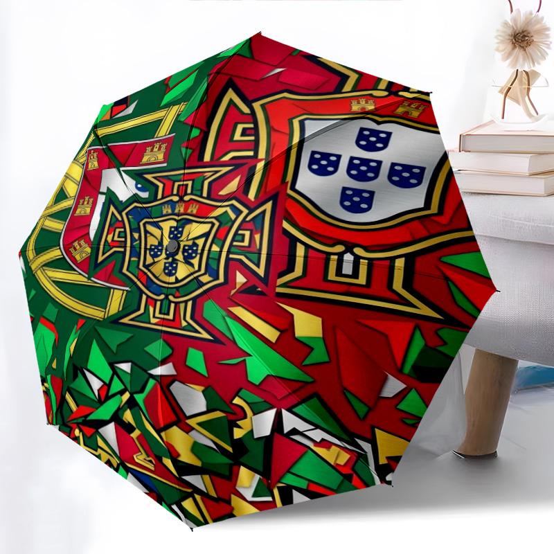 Portuguese Heritage Emblem Folding umbrella durable travel Sun umbrella travel Gift