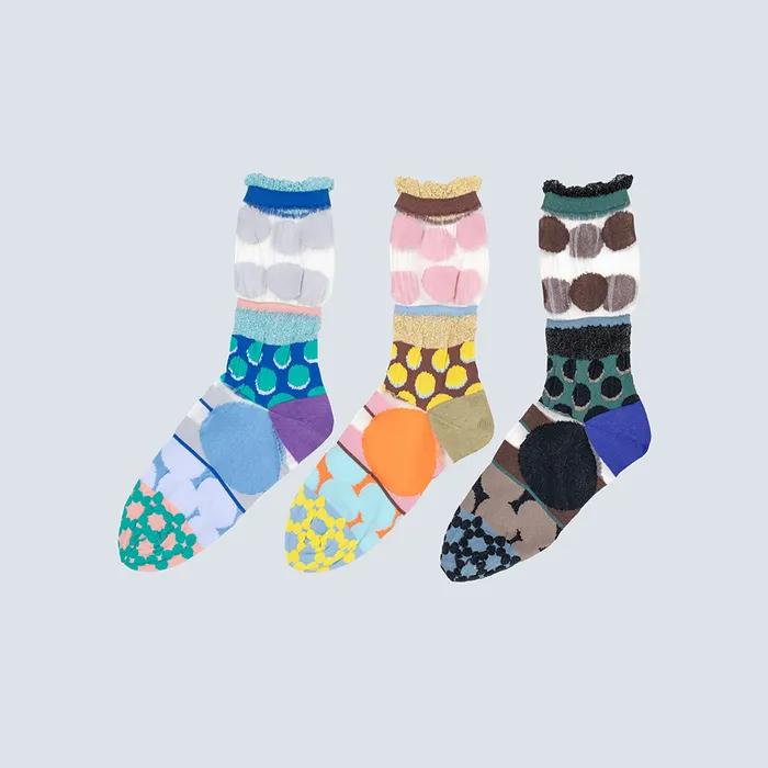 Dot Carnival Socks - Blue [CQ-CT-25-1-SD1M-070]