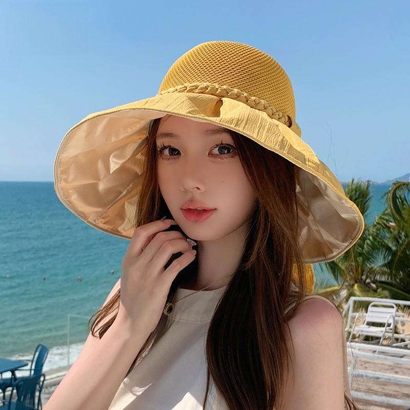 Summer Sun Protection Hat With Large Brim For Women Casual Outdoor Sun Hat