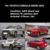 For TOYOTA COROLLA CROSS 2024 2024 Window Accessories Roof Sun Rain Shade Vent Visor Spoiler Wing Chrome Window Trim Ventvisor