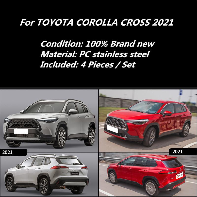 For TOYOTA COROLLA CROSS 2024 2024 Window Accessories Roof Sun Rain Shade Vent Visor Spoiler Wing Chrome Window Trim Ventvisor