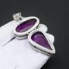 Natürlicher Amethyst-Edelstein, handgefertigter Schmuck aus 925er Sterlingsilber, Amethyst-Anhänger, Geschenke für Frauen, Geschenke für Sie, natürliche Amethyst-Anhänger-Geschenke