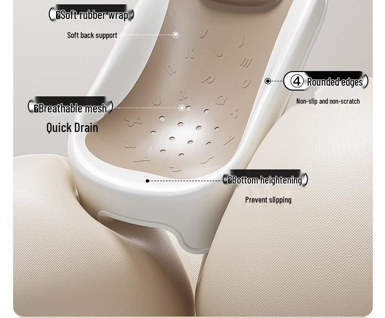 Eco-Friendly Portable Folding Baby Bathtub: Thick, Insulated, Large Sit & Lie Design with Quick Open, No Installation Required, Cartoon Patterned.