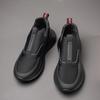 Men's 2025 Black Casual Sneakers: Lightweight, Breathable, Wear-resistant, and Comfortable for Work and Commuting