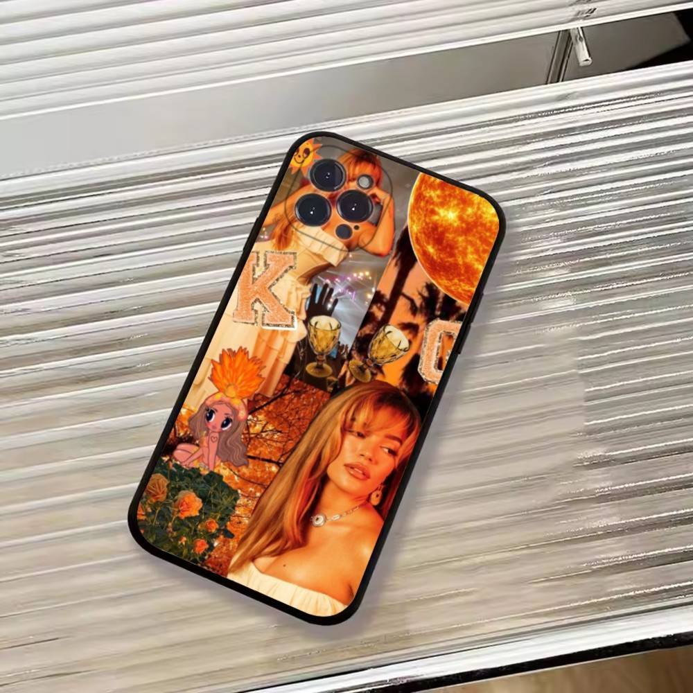 K-Karol G Dibujos Animados Phone Case For iPhone 17,16,15,14,13,12,11 Plus,Pro Max,XS,Soft Silicone Black Cover