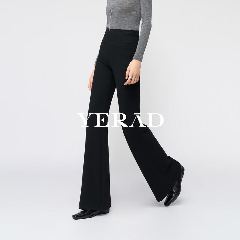 Yalida Women s Winter Wool Blend Micro-Flare Casual Pants M